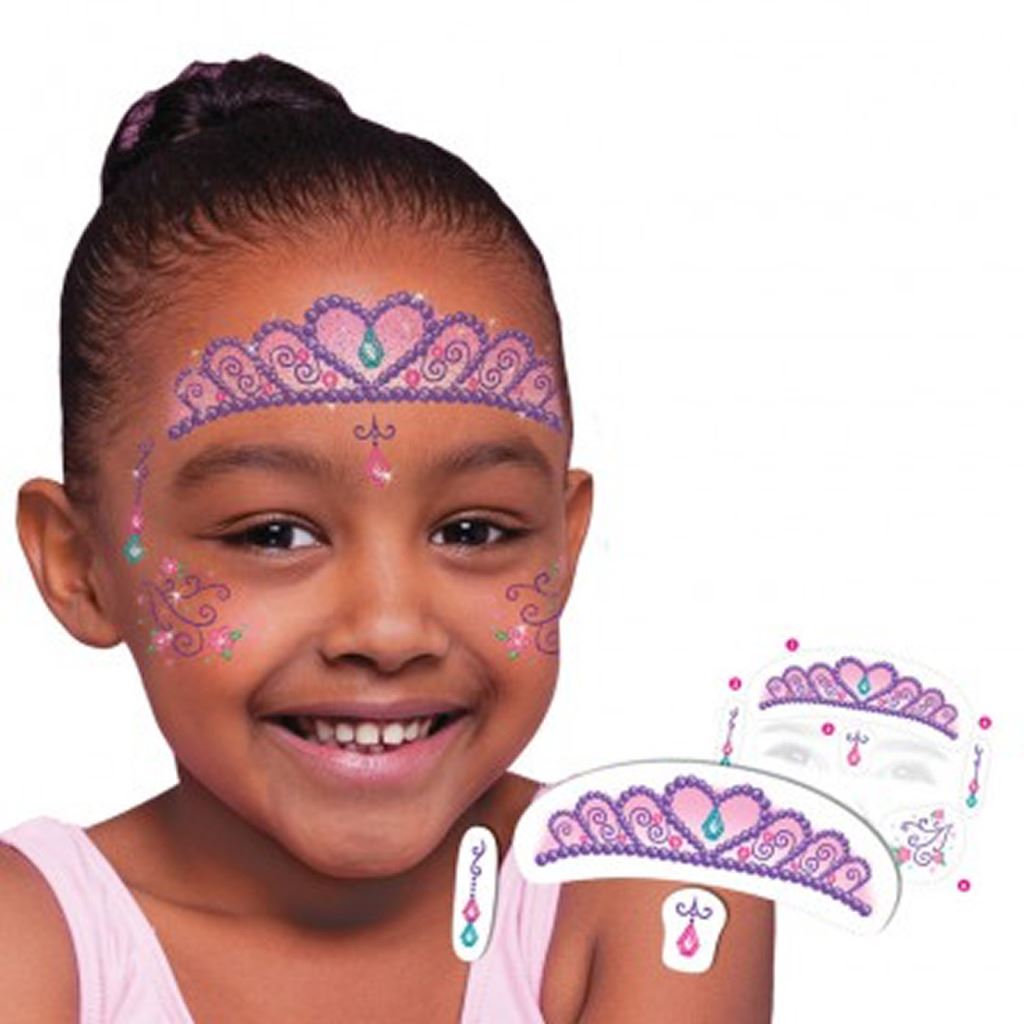 Childrens Fun Face Temporary Tattoos Birthday Loot Party Bag Fillers