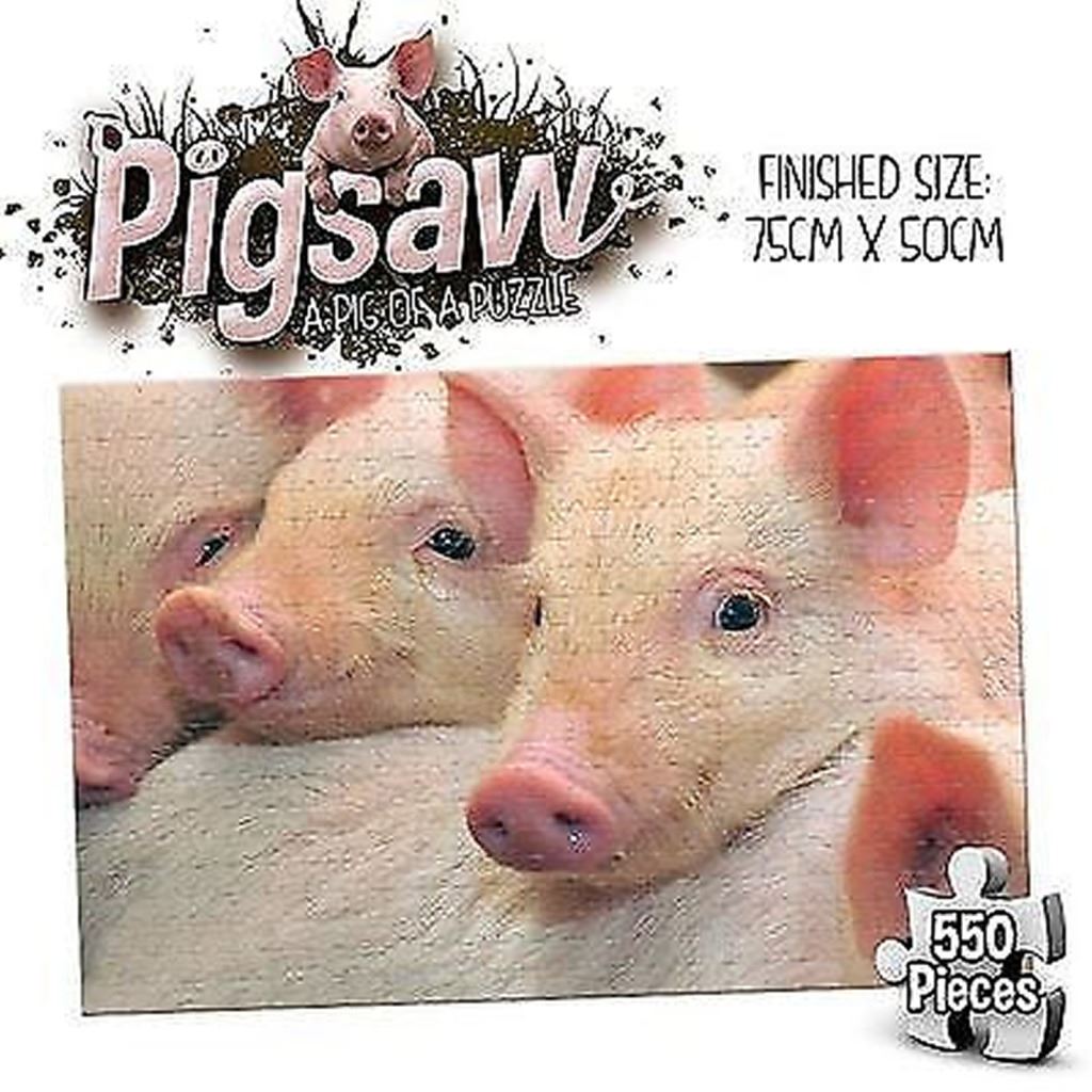 PIGSAW 500+Piece Pig Jigsaw Puzzles Game Fun Impossible Crazy Puzzle
