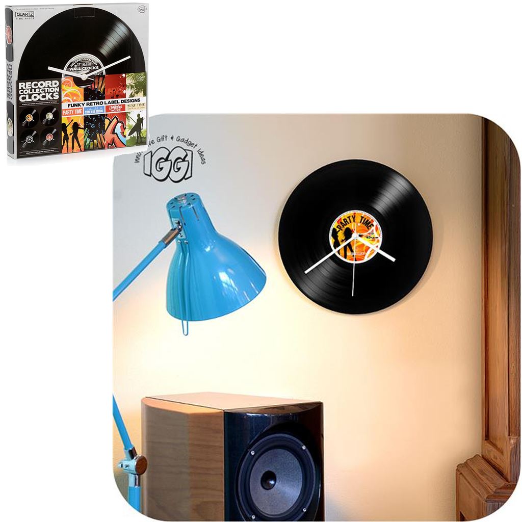 Novelty Retro Record Collection Wall Clocks Clock Home Decor Xmas Gifts