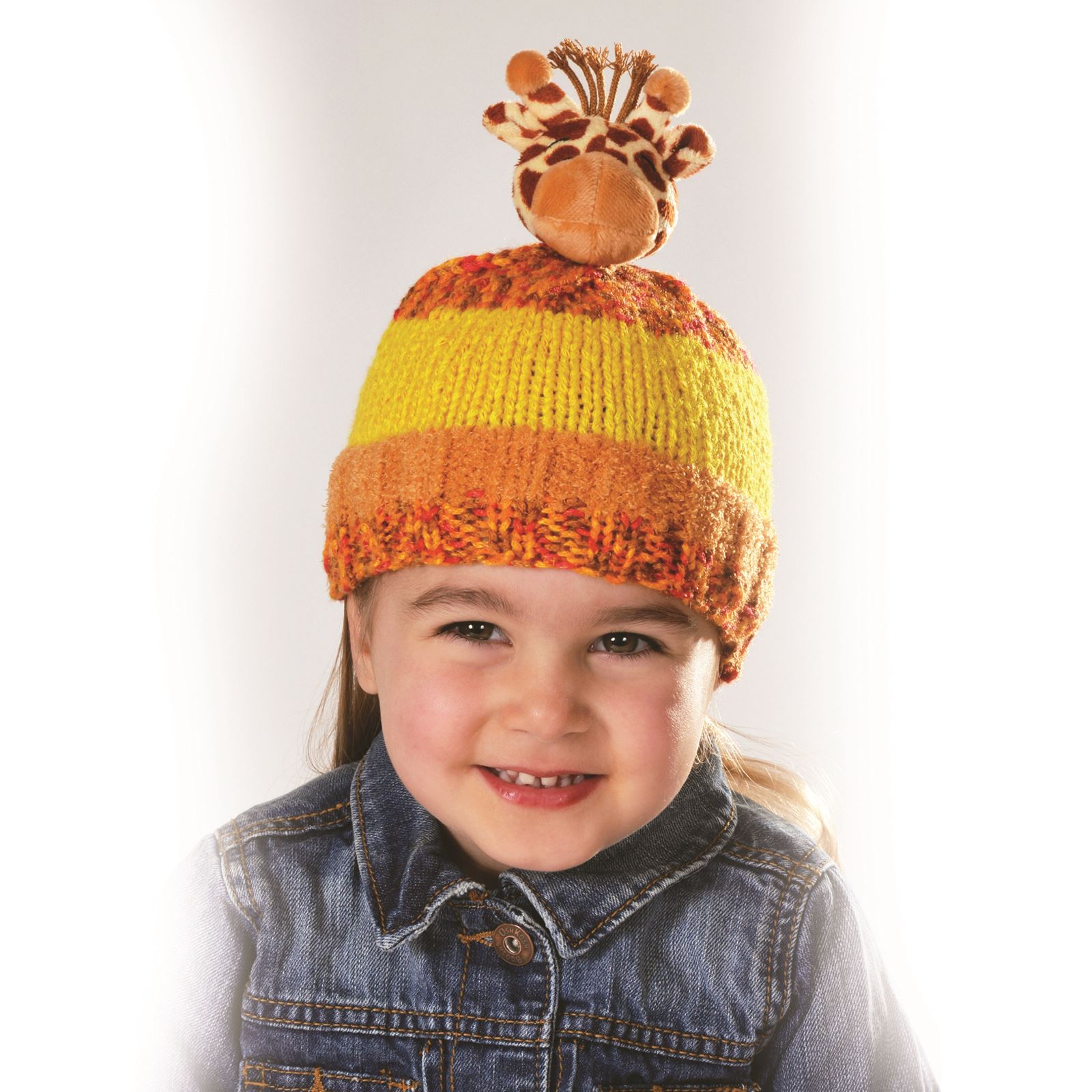 DMC Top This! Kids Hat Knitting Kits Characters Christmas Wool