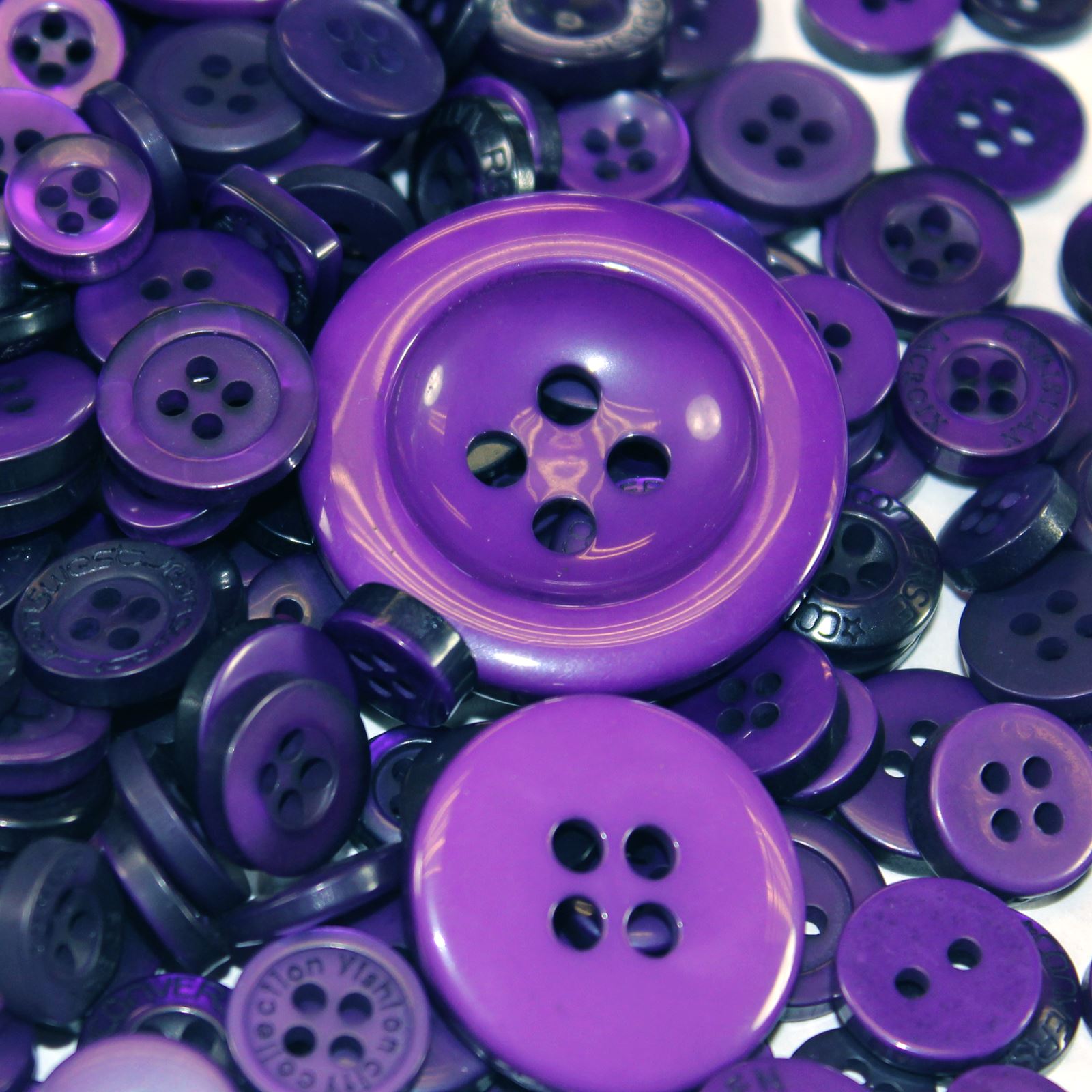 High Quality Coloured Plastic Buttons Assortment / Mix eBay