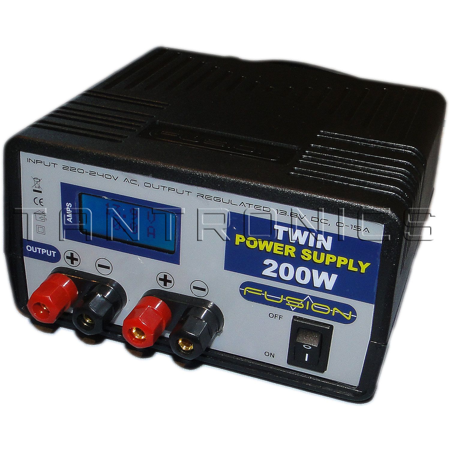15A 13.8V (200W) Bench Top Power Supply, Twin Output PS200T eBay