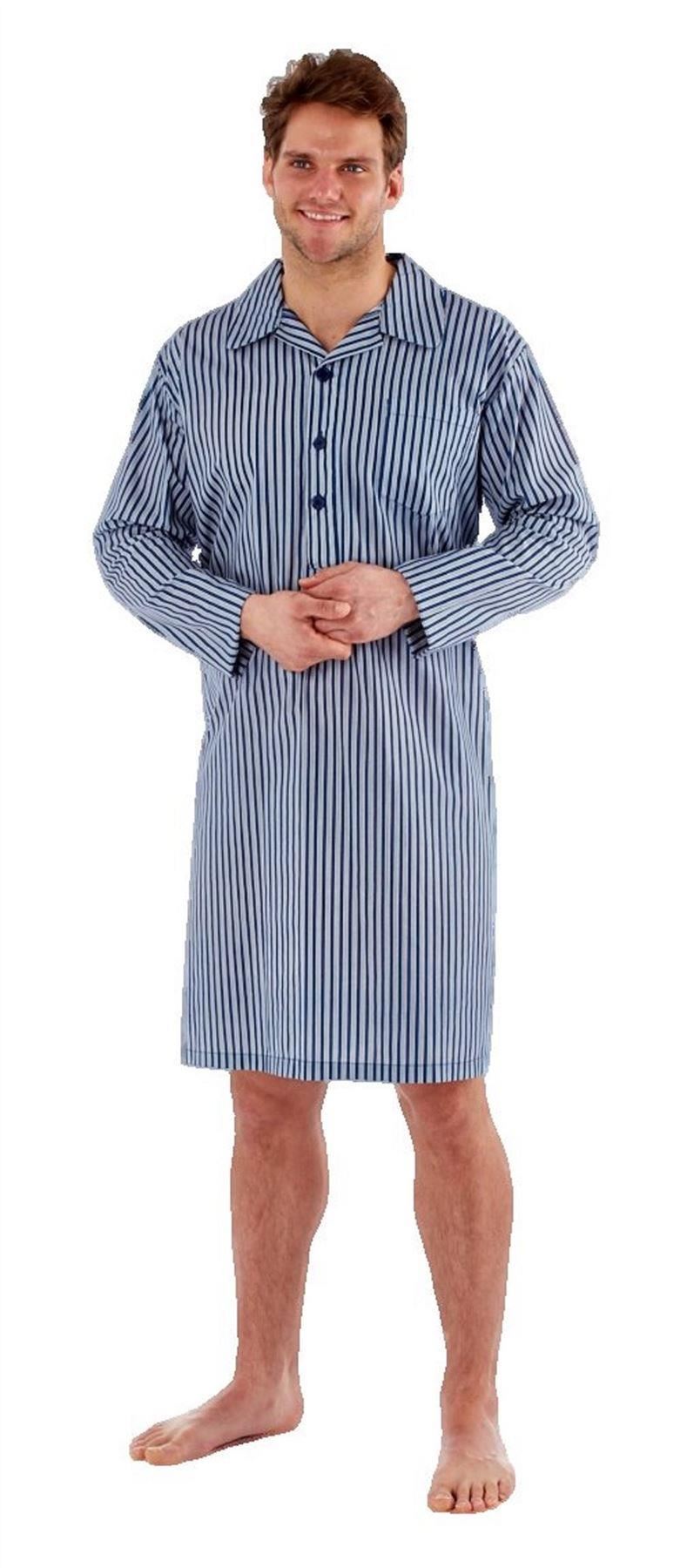 mens nightshirt nightwear cotton medium large xl xxl 38 40 42 44 46 eBay