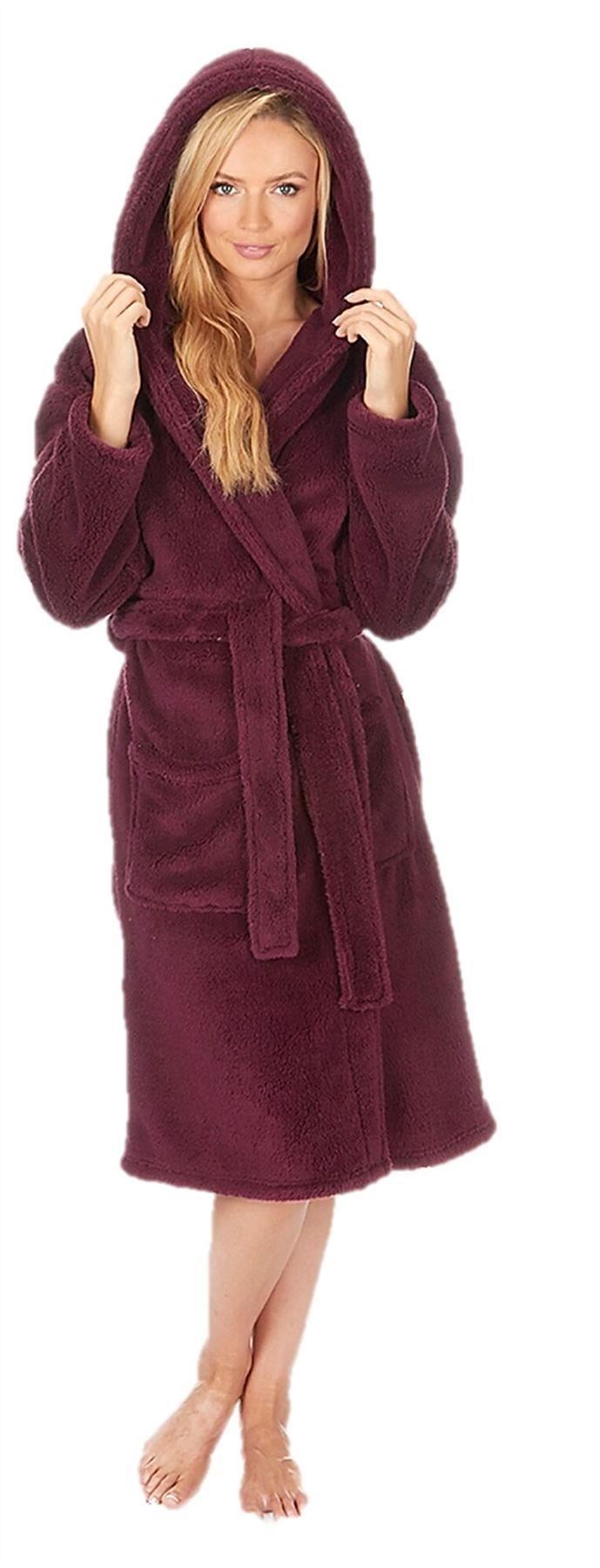 Ladies bathrobe dressing gown robe plus size 24 26 28 30 32 34 eBay
