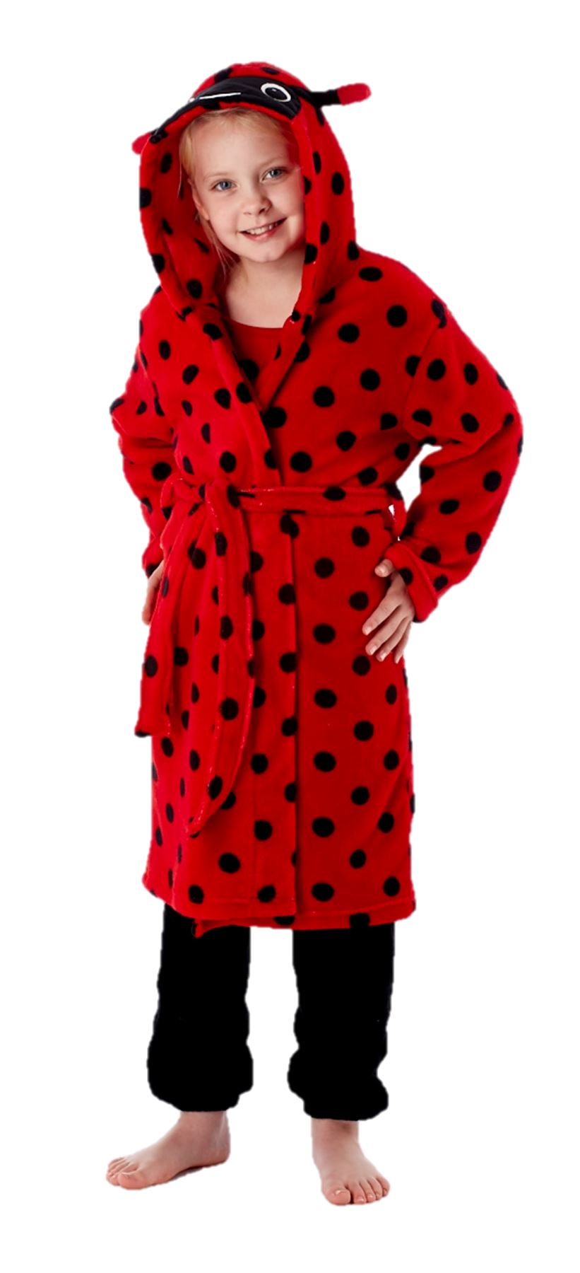girls fleece pyjamas pajama ladybird ladybug age 5 6 7 8 9 10 CUTE eBay
