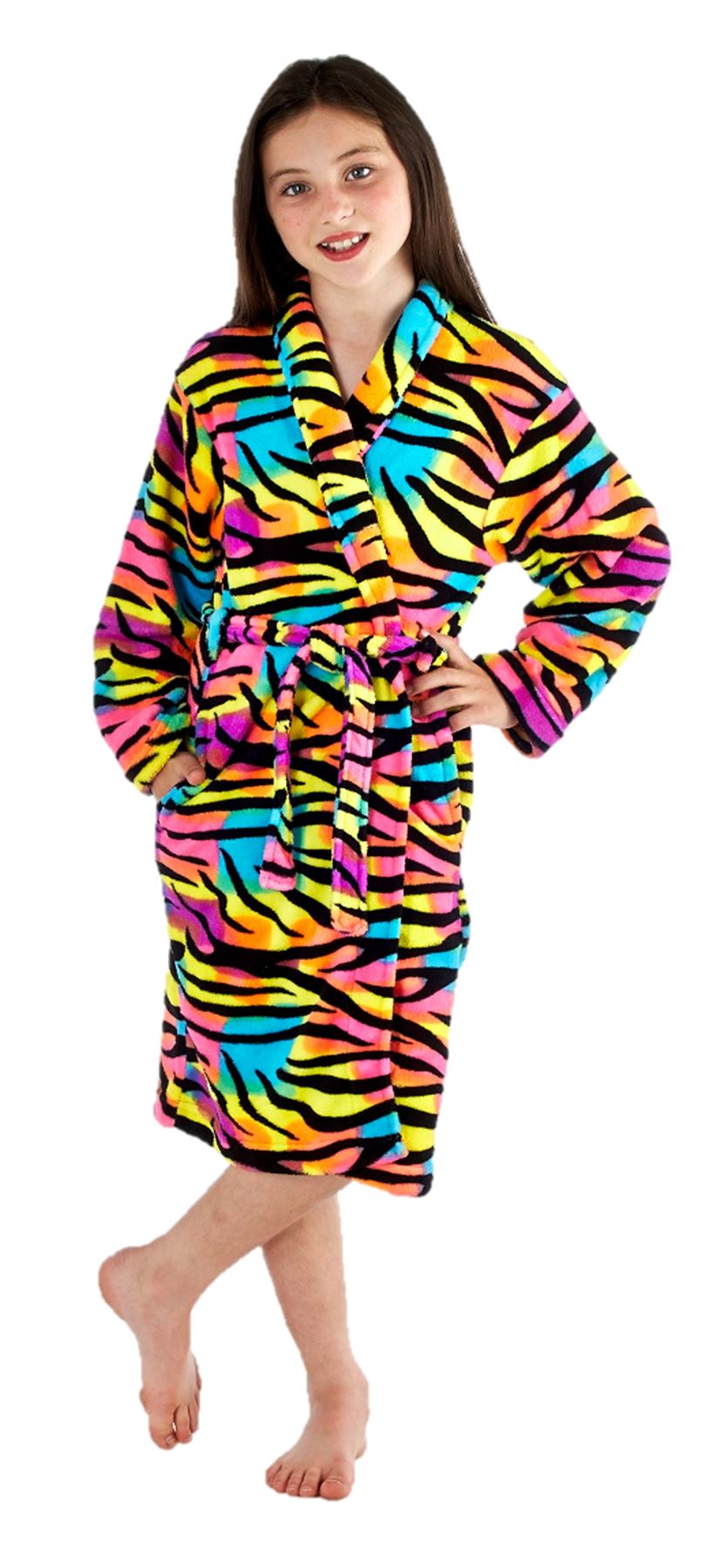 girls dressing gown bathrobe age 7 8 9 10 1 12 13 SUPER CUTE