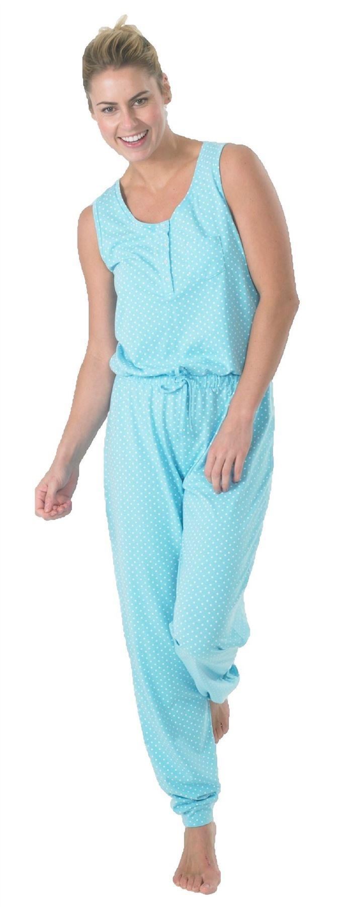 ladies jumpsuit onesie pyjamas pajamas size 10 12 14 16 18 20 eBay