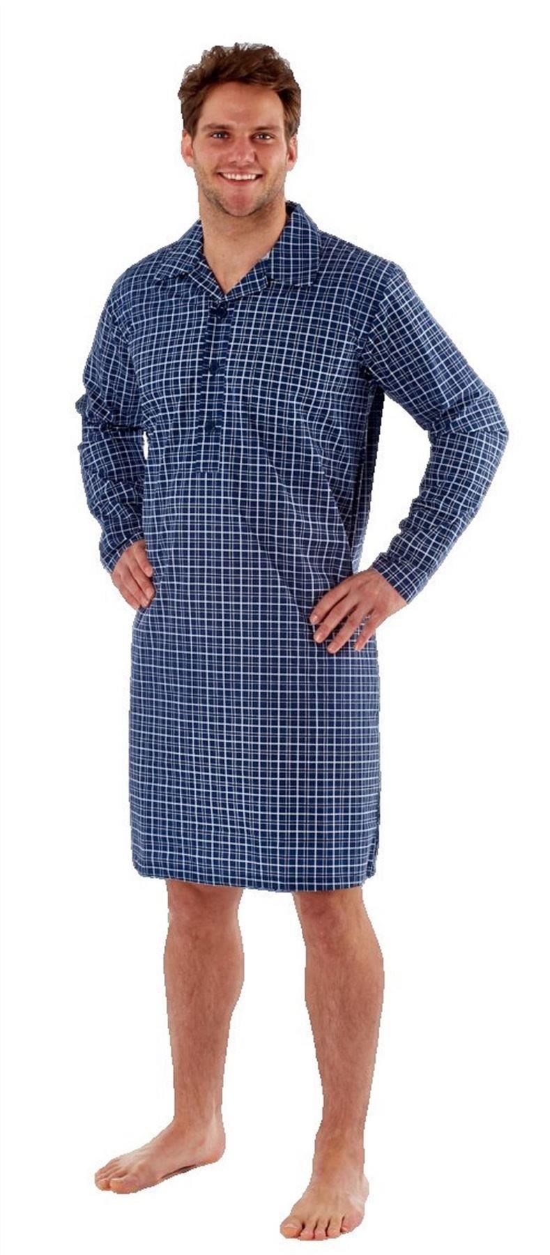 mens nightshirt nightwear cotton medium large xl xxl 38 40 42 44 46 eBay