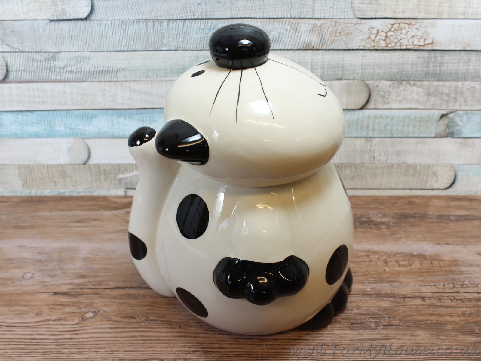 2Kewt Novelty Cat cream ceramic cookie jar biscuit storage canister