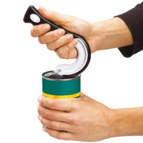 Ring Pull Can Opener Rubber Grip Sharp Edges Home and Kitchen