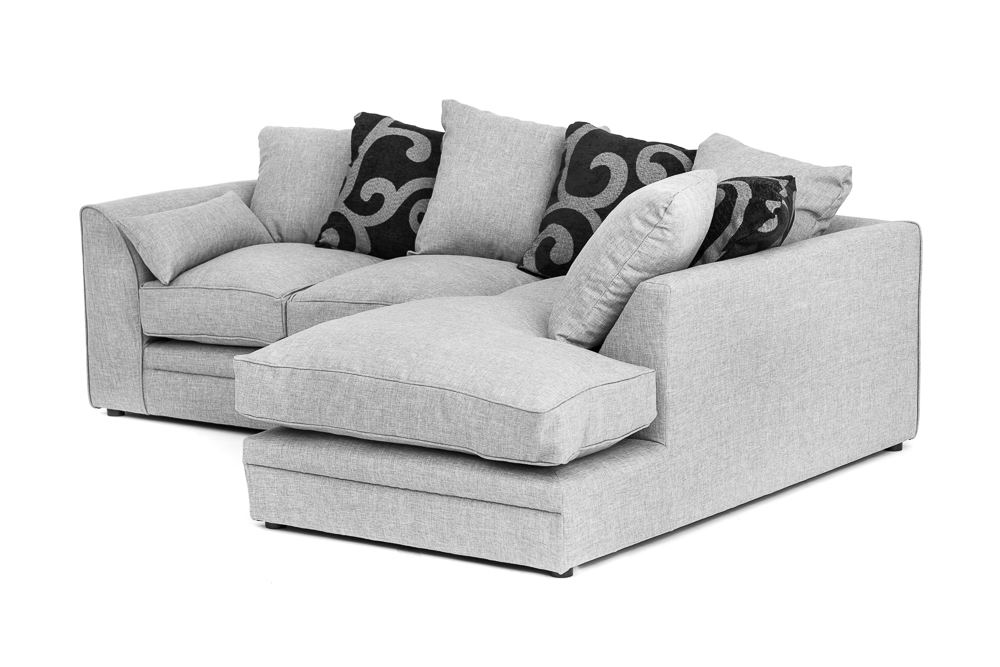 Sofa Collection On Ebay Darcy Corner Sofa In Grey Fabric With Footstool Armchair 2 Or 3 Seater