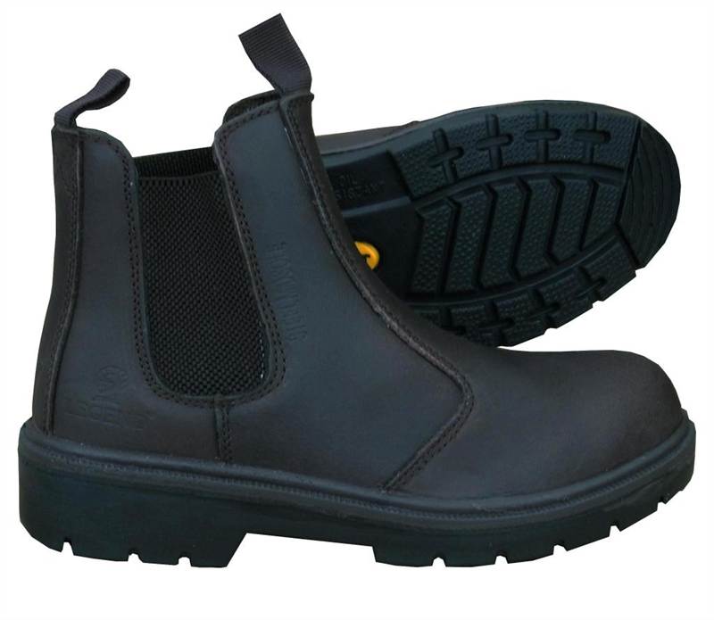 Legend Chelsea Mens Safety Work Boots Dealer Leather Pull On Steel Toe
