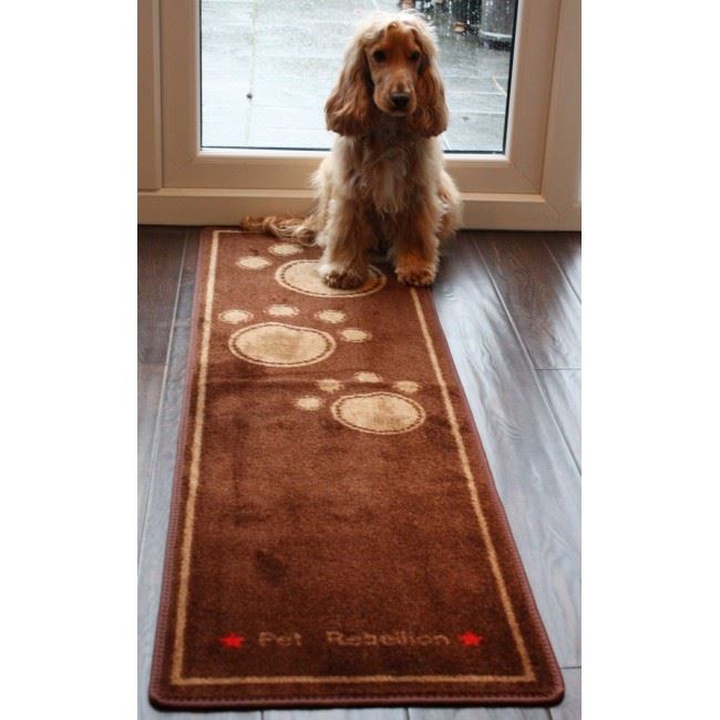 Pet Rebellion Dog Runner Barrier Rug Non Slip Machine Washable Door Mat
