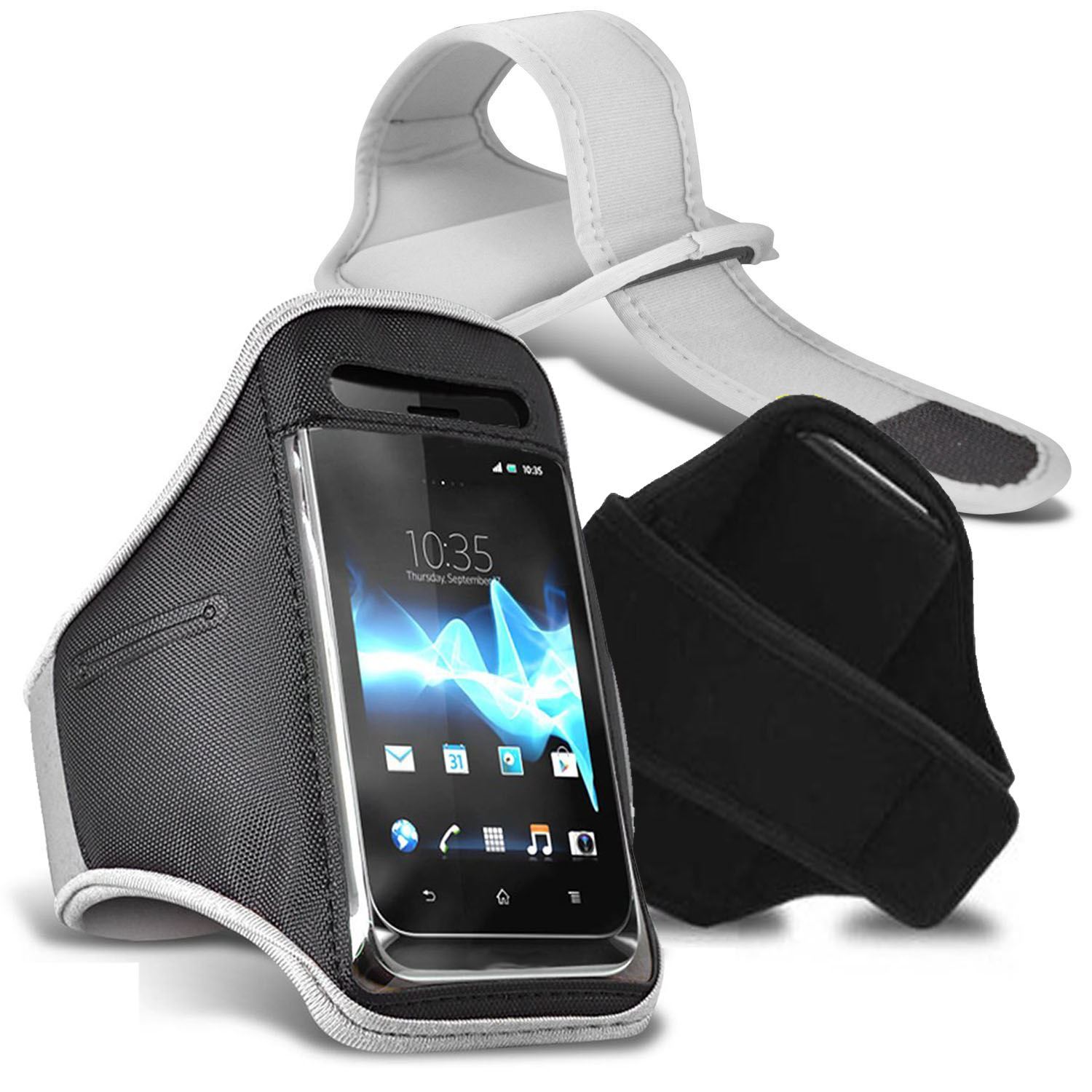 New Smartphone Armband with Adjustable Velcro Strap Running Cycling Arm