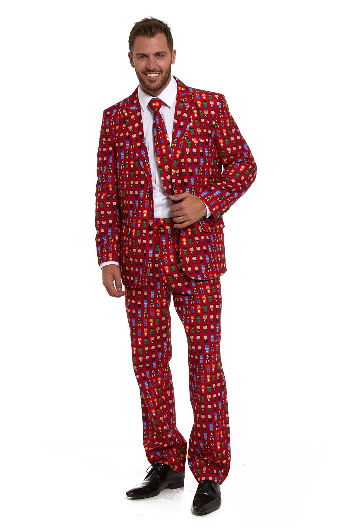 New Mens Stag Stand Out Stag Do Suits Party Funny Fancy Dress Costume