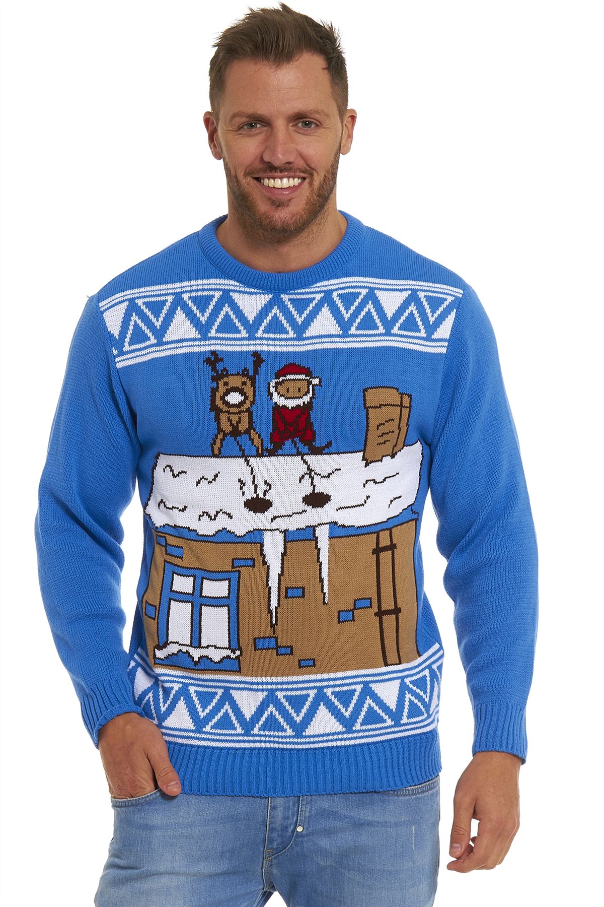 Xmas Ladies Mens Novelty Christmas Sweater Retro Vintage Unisex Womens