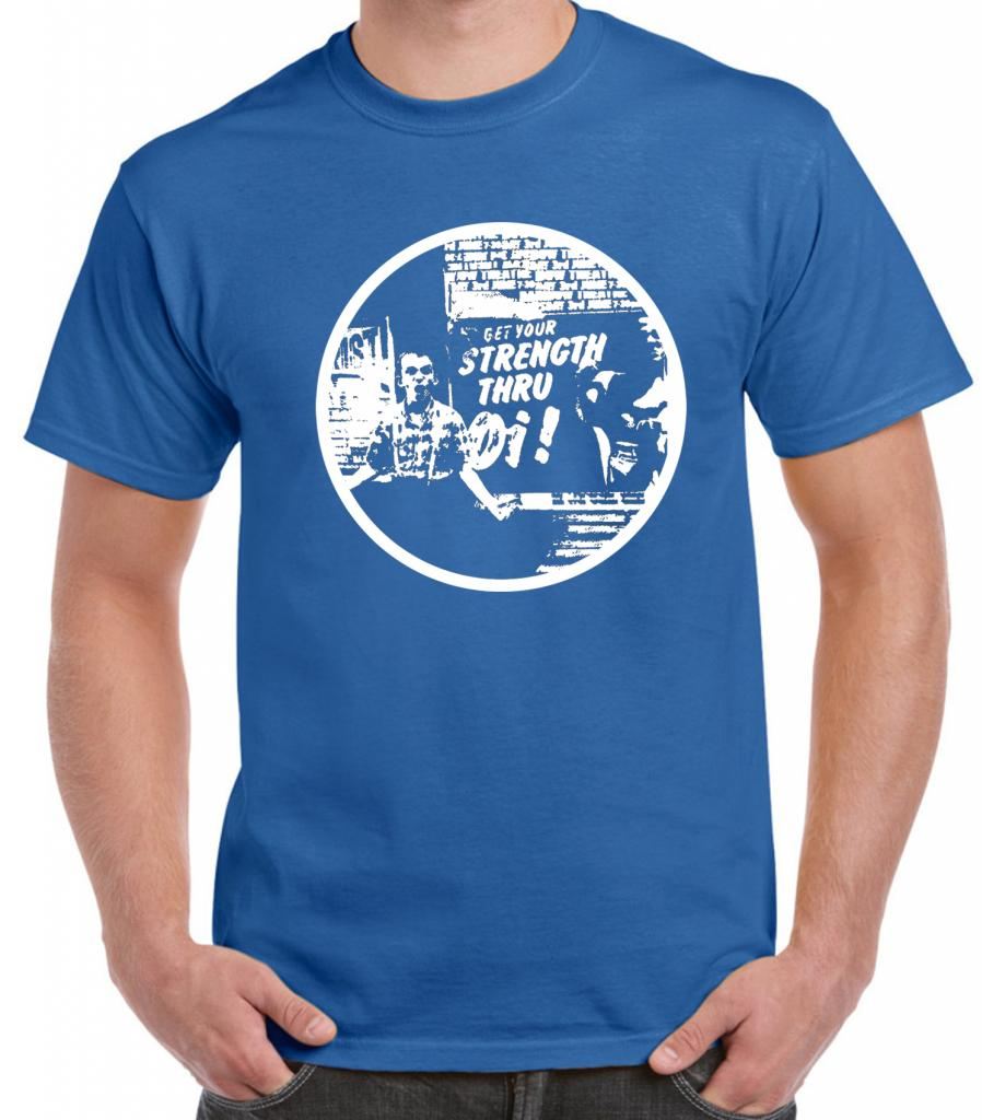 STRENGTH THROUGH OI SKINHEAD T-SHIRT - Ska Clothing Oi Punk Hardcore - Picture 7 of 7