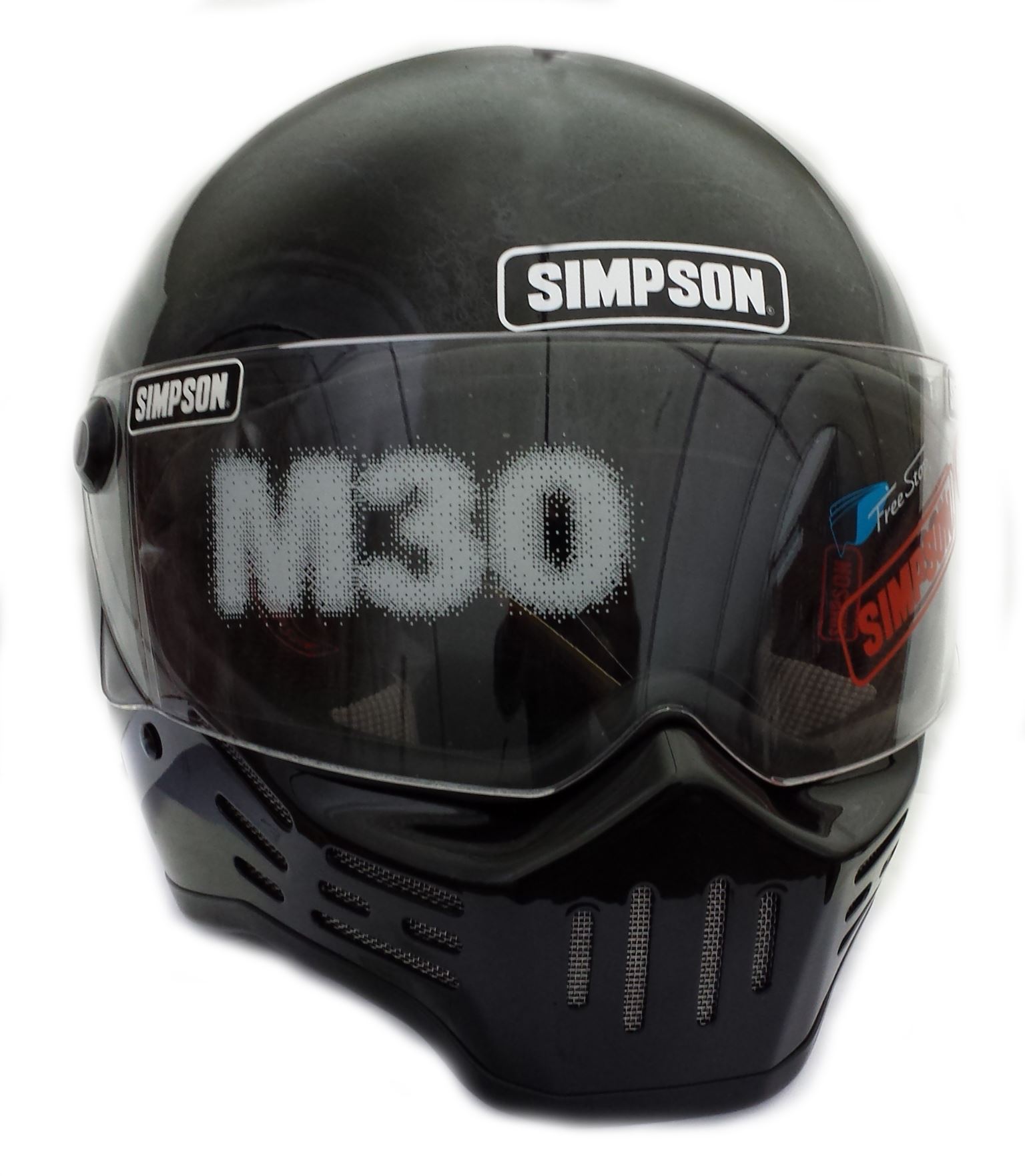 SIMPSON M30 BANDIT HELMET DOT APPROVED GLOSS BLACK ALL SIZES