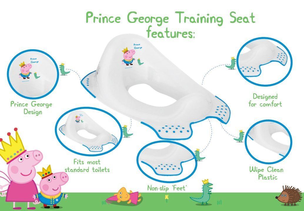 Peppa Pig Prince Toddler Non Slip Toilet Training Seat 5060401495657 eBay