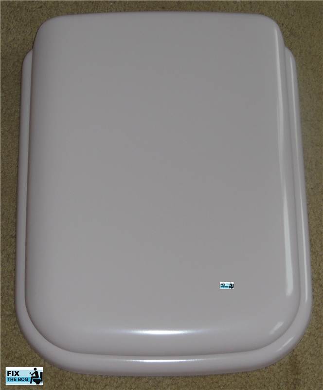 Ideal Standard Michelangelo Whisper Pink Toilet Seat Cover with Chrome