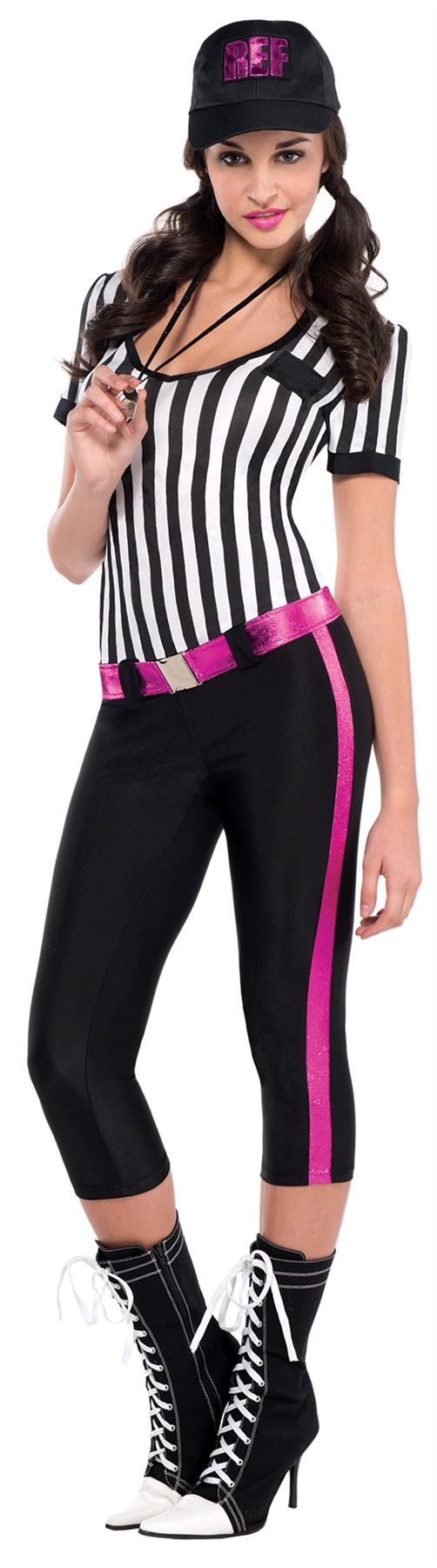 Womens Ladies Instant Replay Referee Sports Fancy Dress Costume Outfit Hen Party eBay