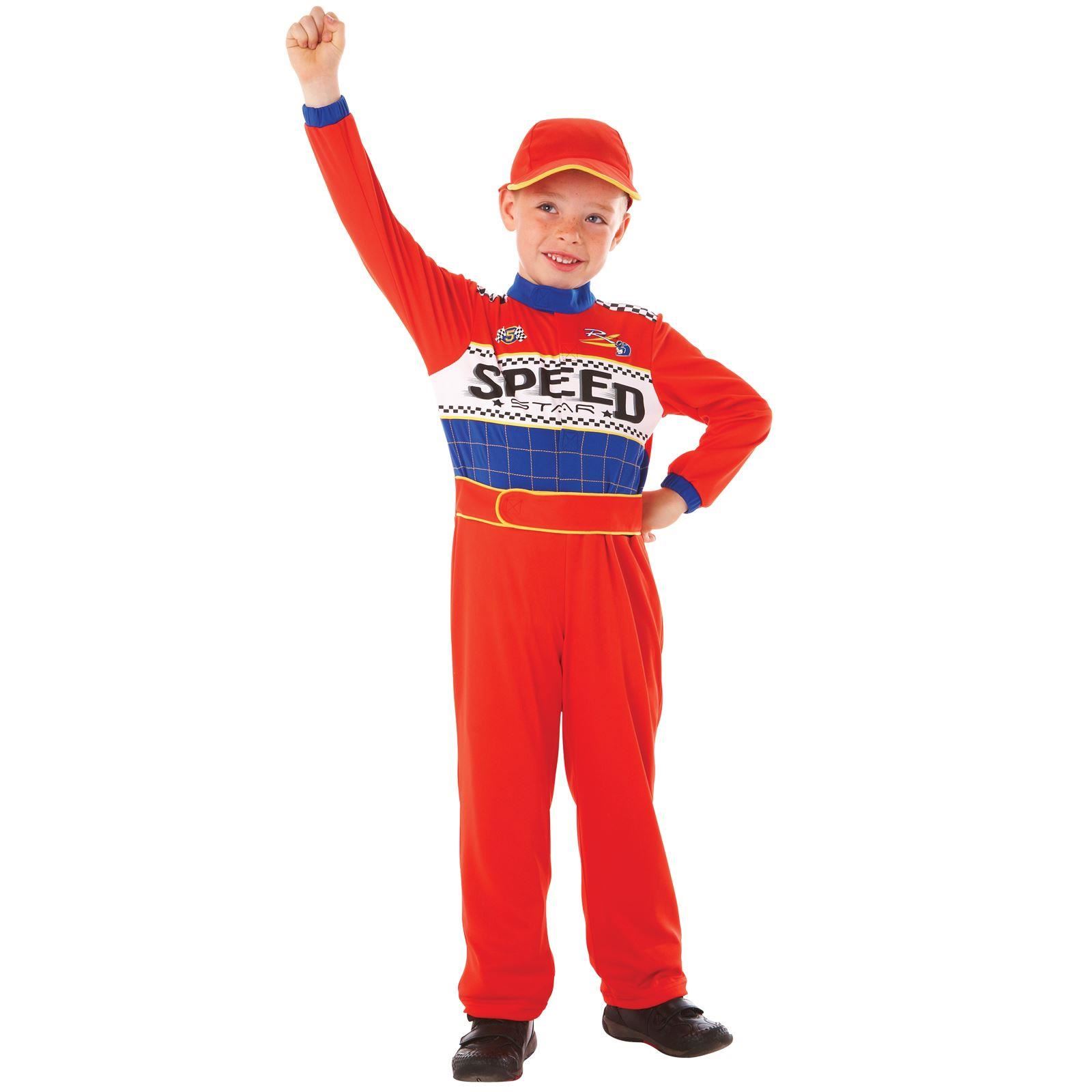 Boys Nascar Race Car Driver Speed Racer Boys Halloween Fancy Dress