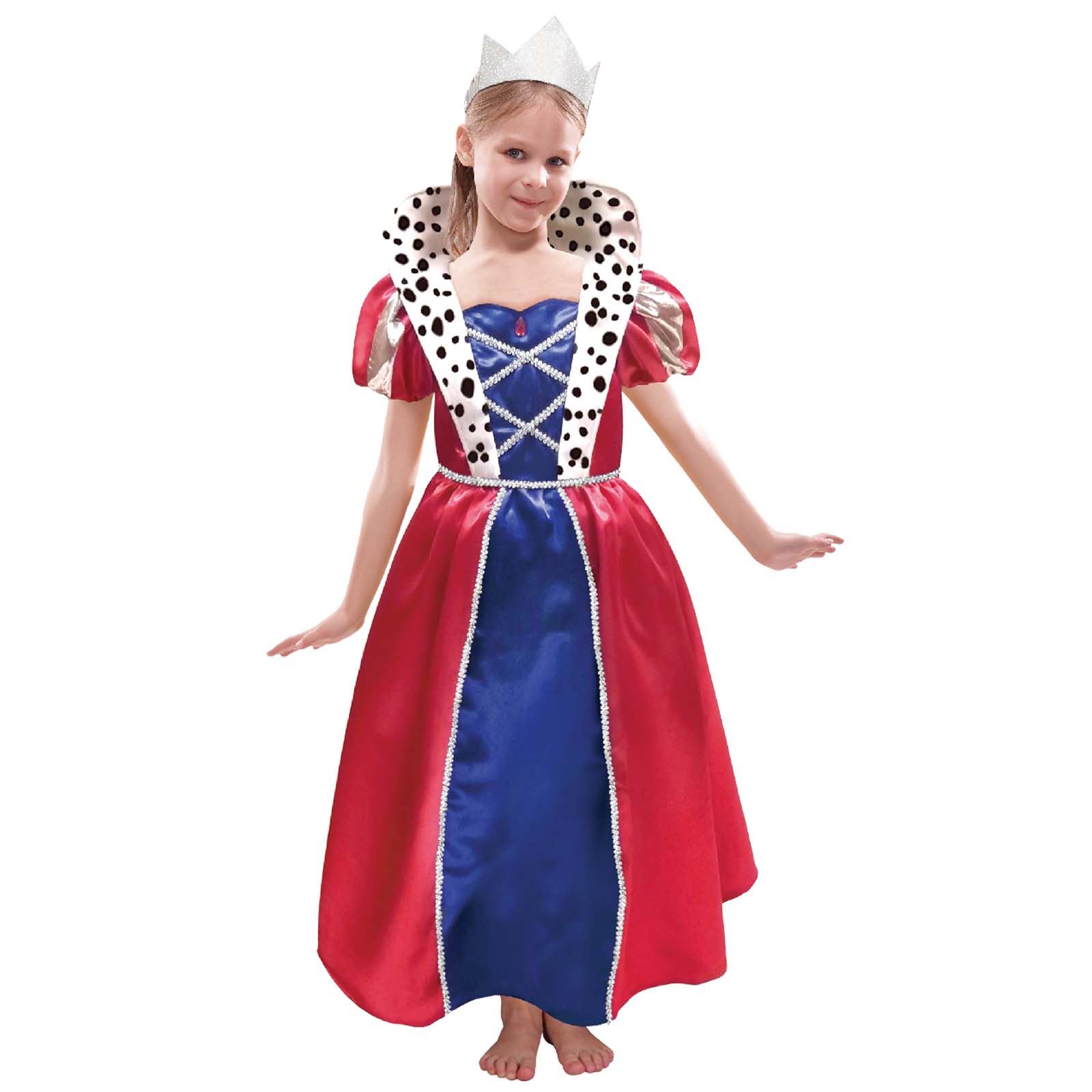 Child Queen of Hearts Outfit Fancy Dress Costume Alice in Wonderland