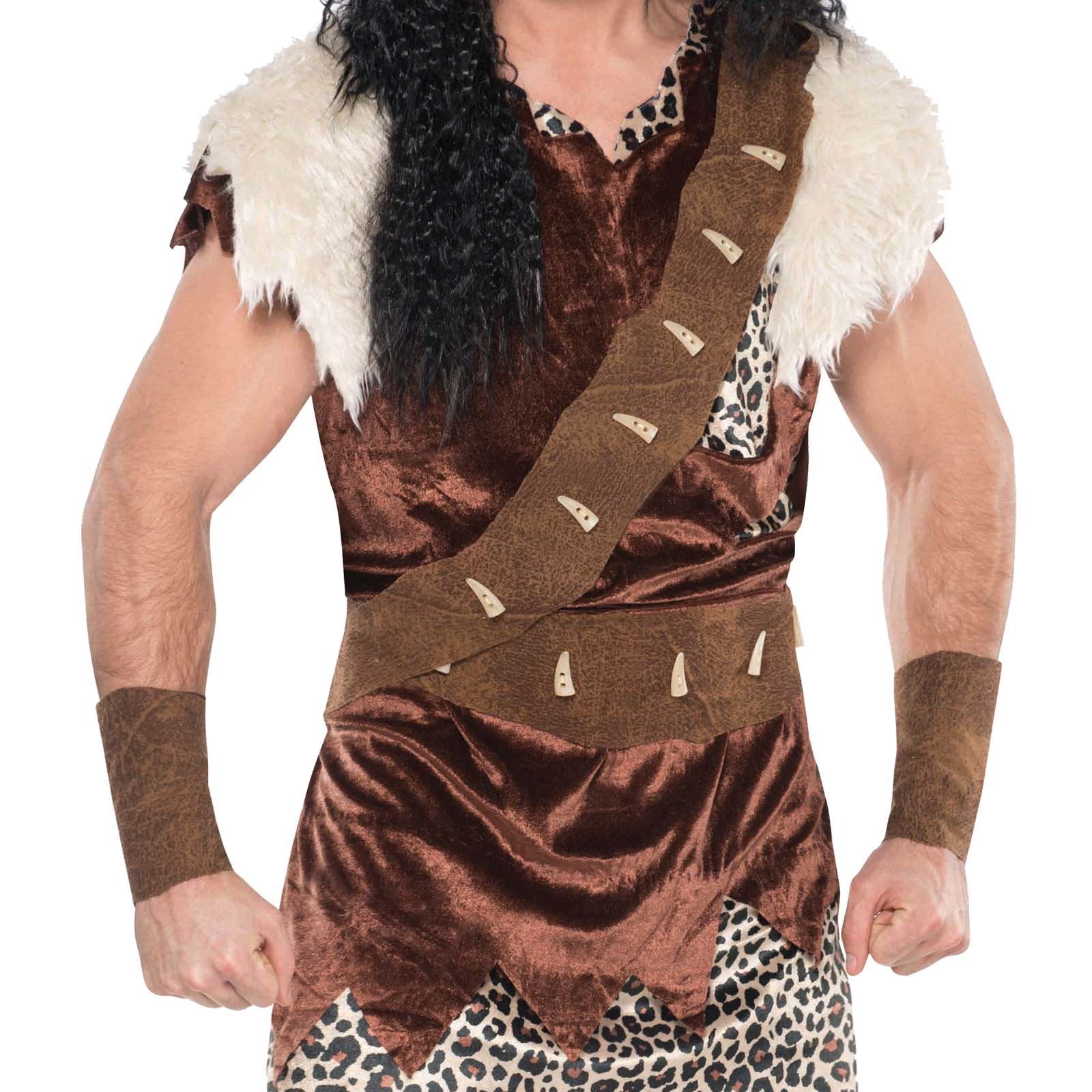 Mens Stoneage Caveman Cave Jungle Safari Costume Party