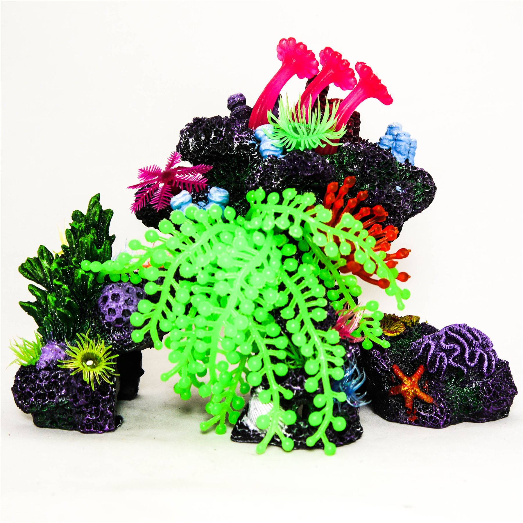 Realistic Aquarium Ornament Fish Tank Decoration Tropical Marine Coral