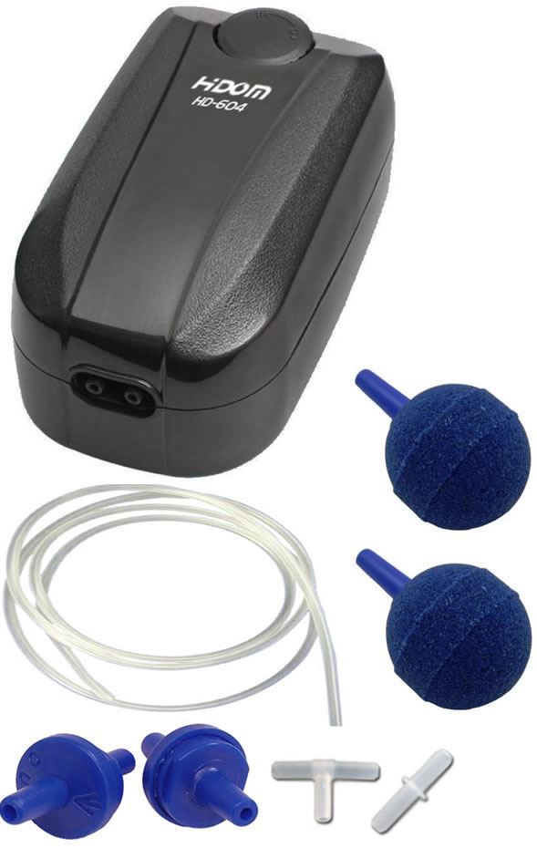 Hidom Quiet Aquarium Air Pump Fish Tank Quiet Single/Twin Valve Tropical Marine - Picture 6 of 7