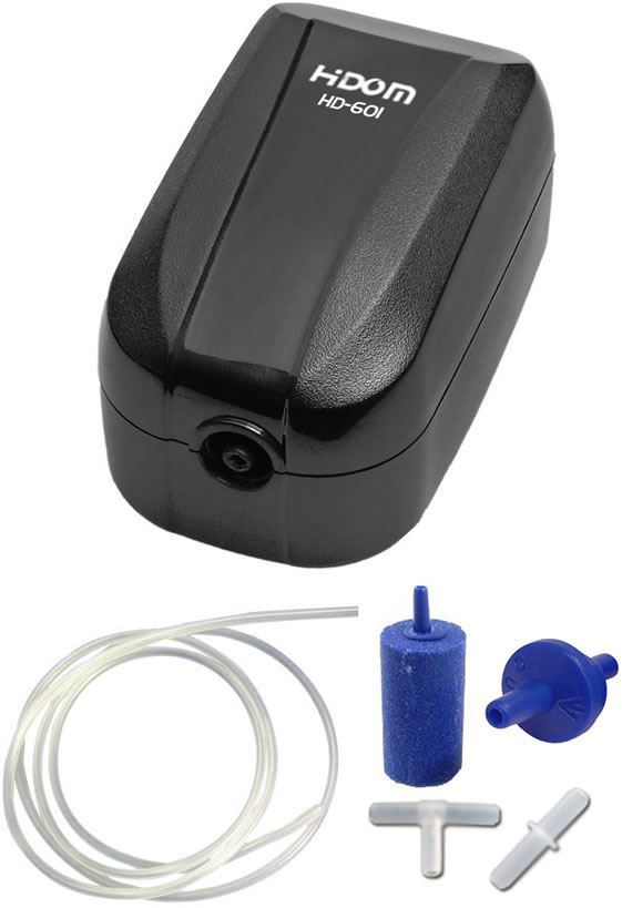 Hidom Quiet Aquarium Air Pump Fish Tank Quiet Single/Twin Valve Tropical Marine - Picture 3 of 7
