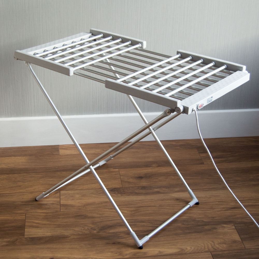 Portable Heated Clothes Airer Folding Indoor Laundry Washing Dryer Horse Airers eBay