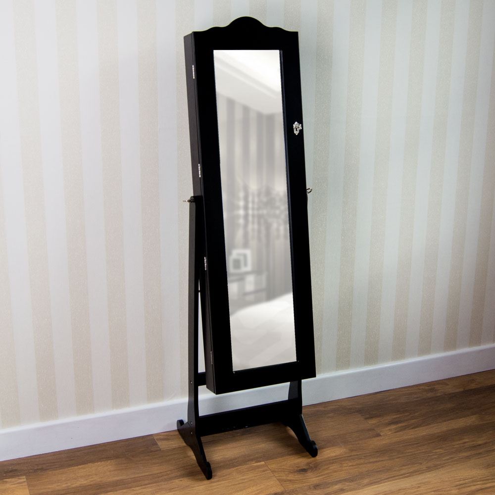Nishano Jewellery Mirror Floor Free Standing Bedroom Storage