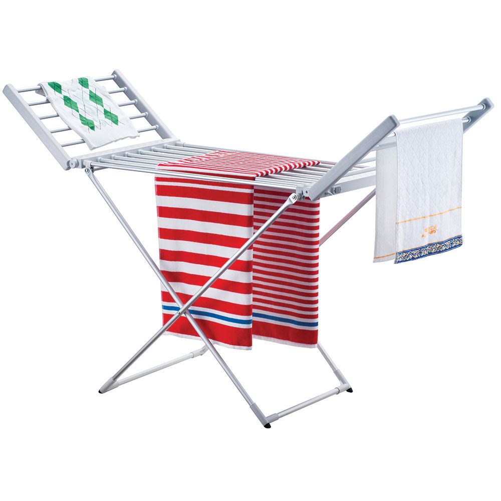 Winged Airer Folding Laundry Clothes Dryer Portable Cloth Heat Rack