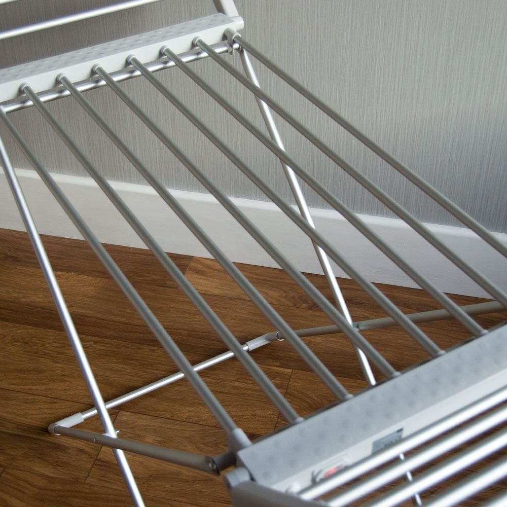 Portable Heated Clothes Airer Folding Indoor Laundry Washing Dryer Horse Airers eBay