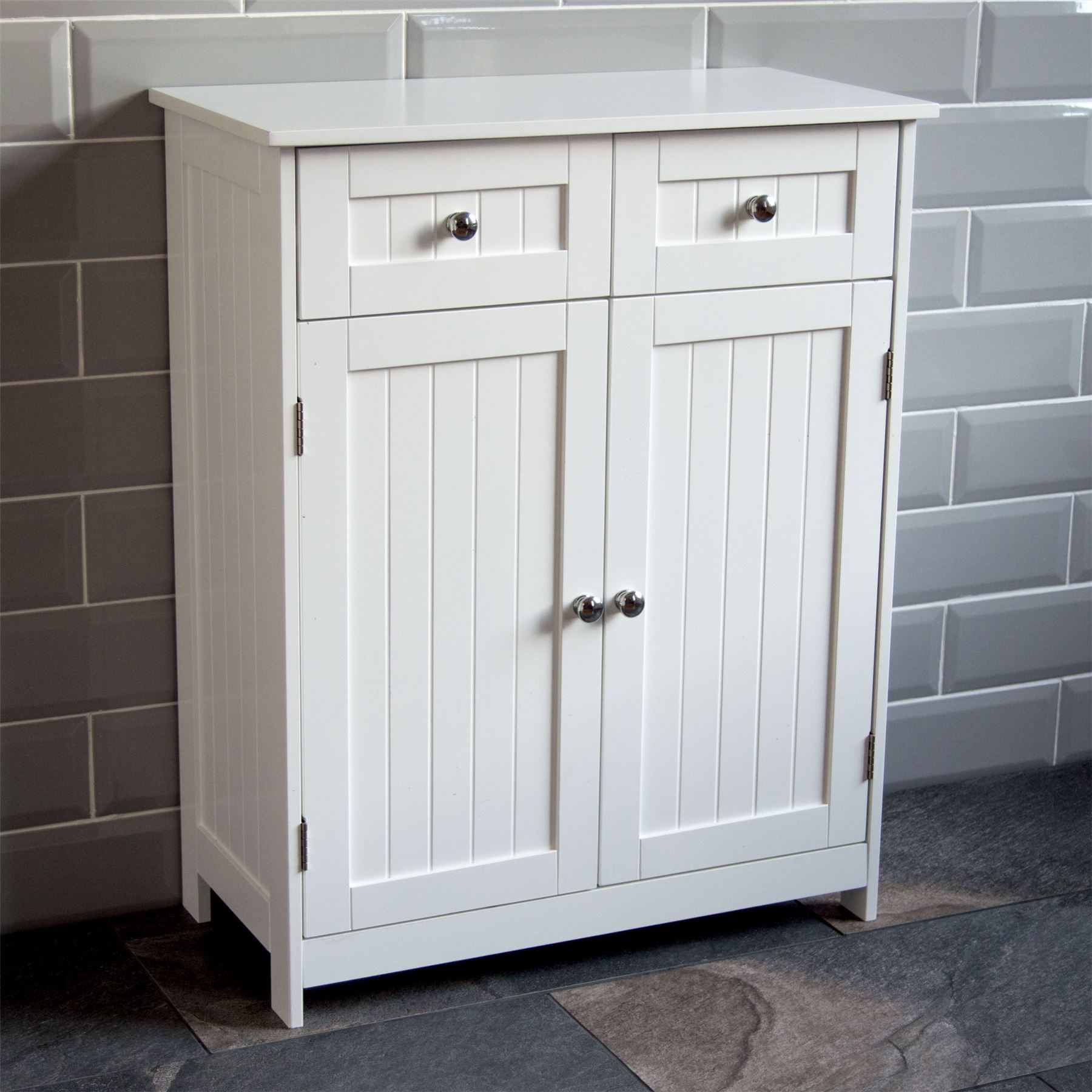 Priano Bathroom Cabinet Door Drawer Wall Mounted Storage Free Standing ...