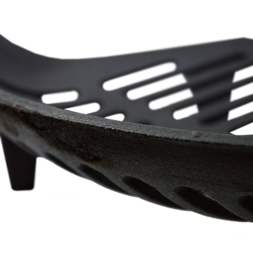 Cast Iron Fire Grate Fireside Log Basket Fireplace Holder By Home