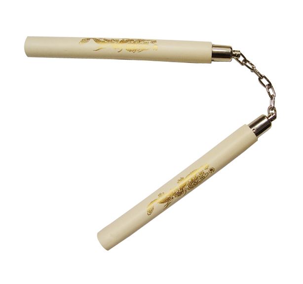 Practice Nunchucks Toy Nunchaku White BR42 eBay