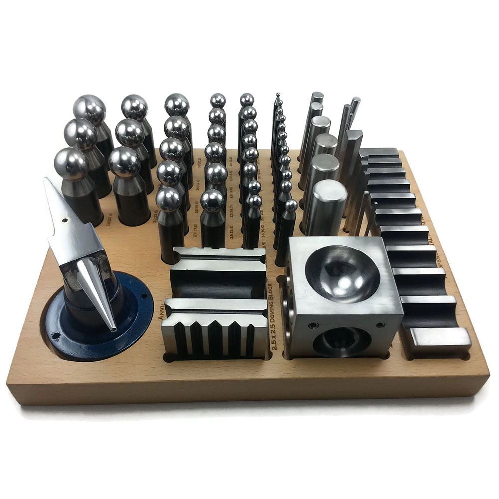 56pc Jumbo Dapping Doming Punch Set Steel Made Swage Pro Jewelry
