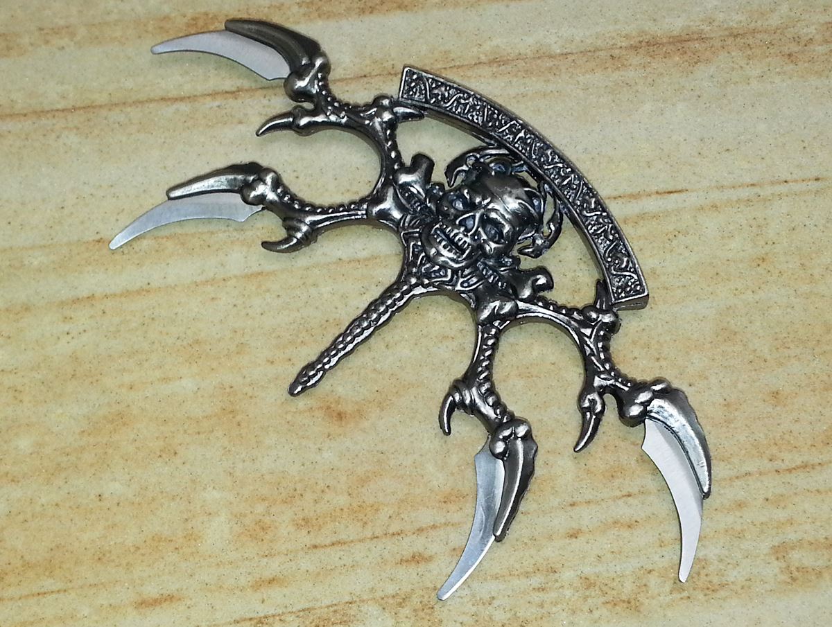 7" Skull Design Stainless Steel Blade Belt Buckle Knife eBay