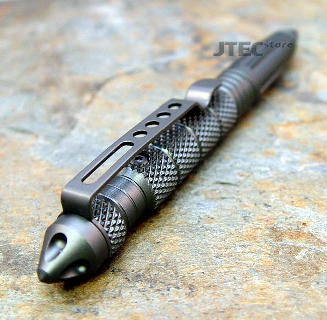 JTEC Aluminum Tactical Pen GLASS BREAKER / KUBATON Self Defense Titanium JC003G eBay