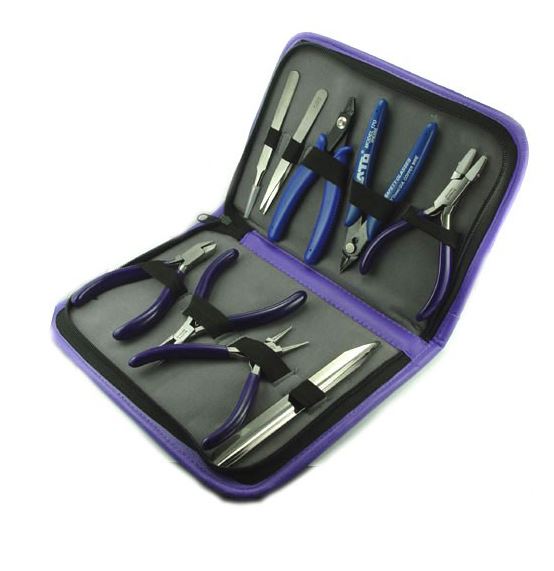 Set of 9pc Beading Tools Bead Kit Jewelry Making Tools