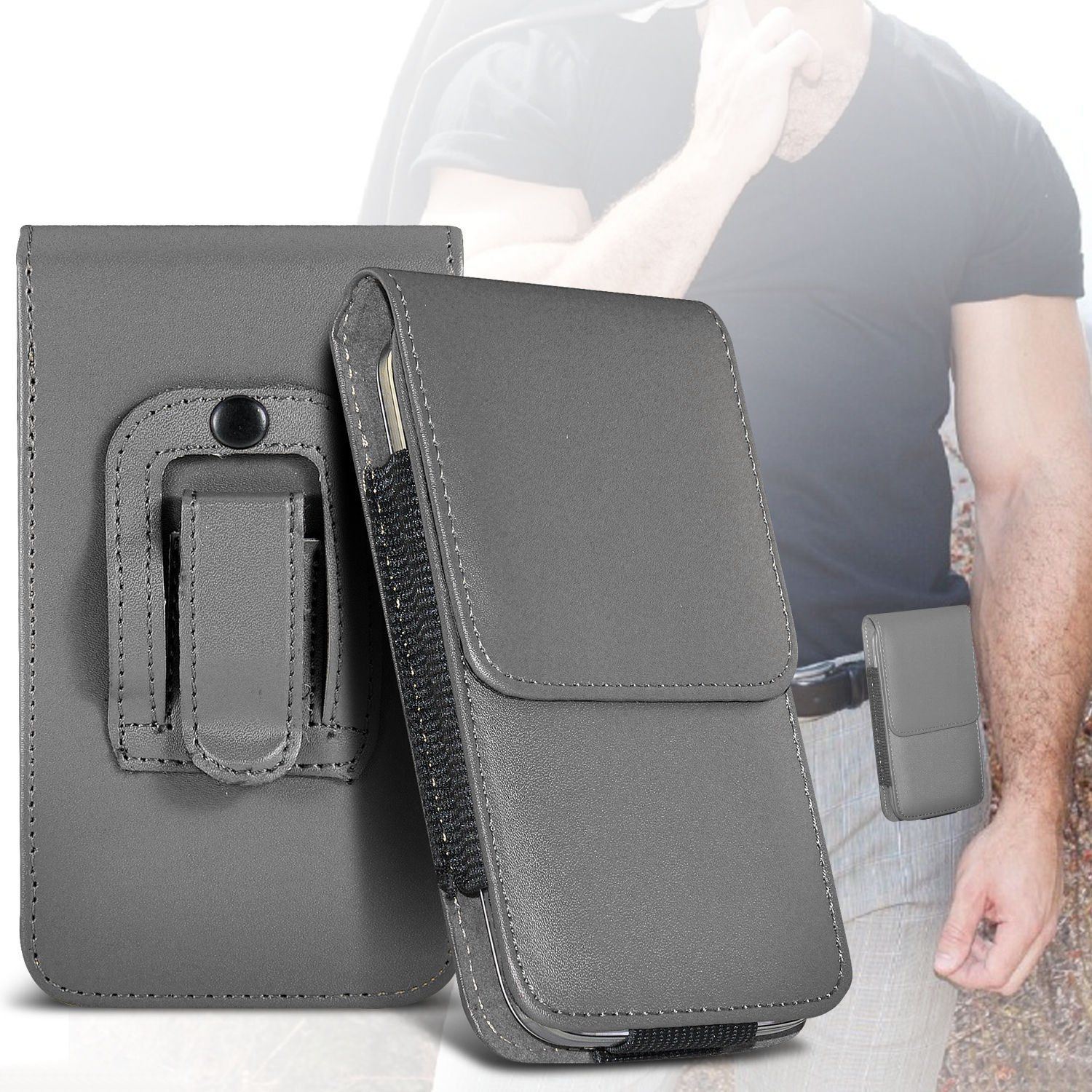 Belt Clip Pouch Holster Flip Case Cover Mobile Phone Holder LG