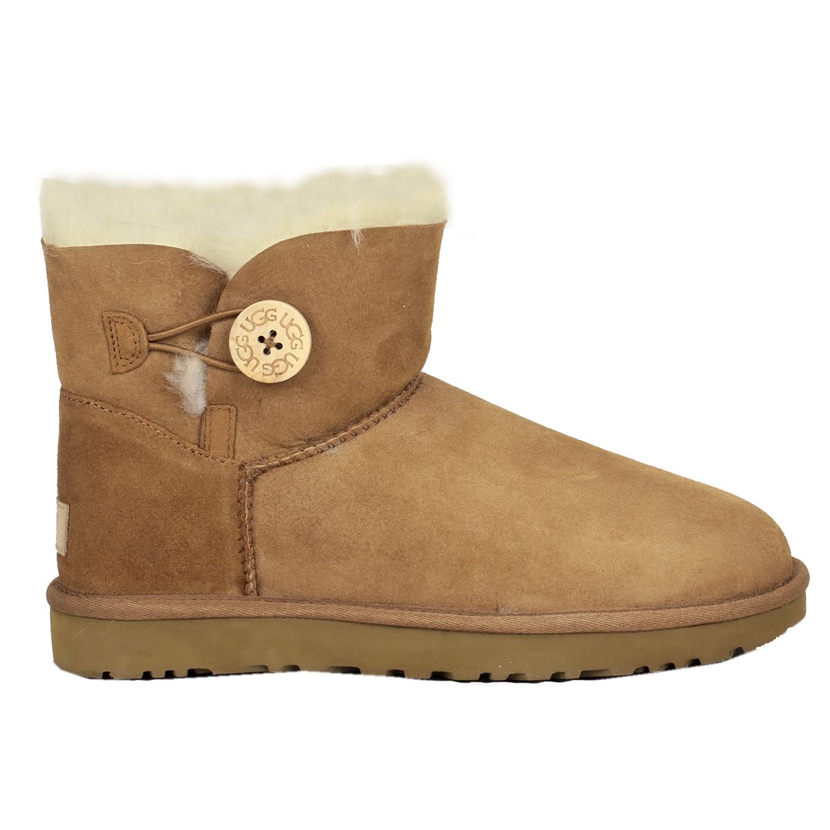 ugg australia mini bailey button chestnut ugg australia mini bailey button chestnut