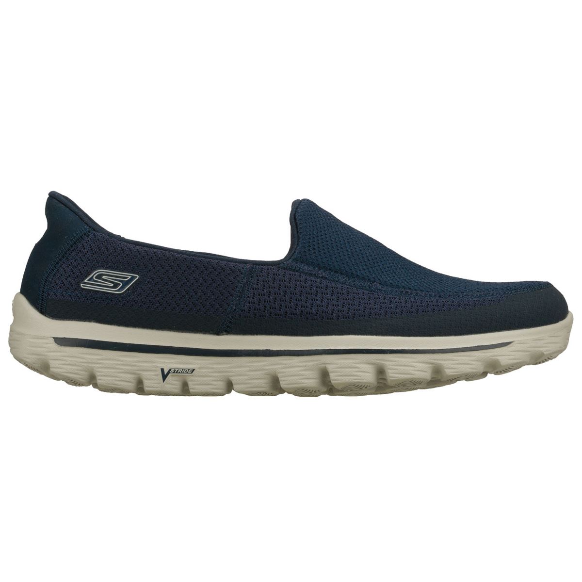skechers go walk navy trainers