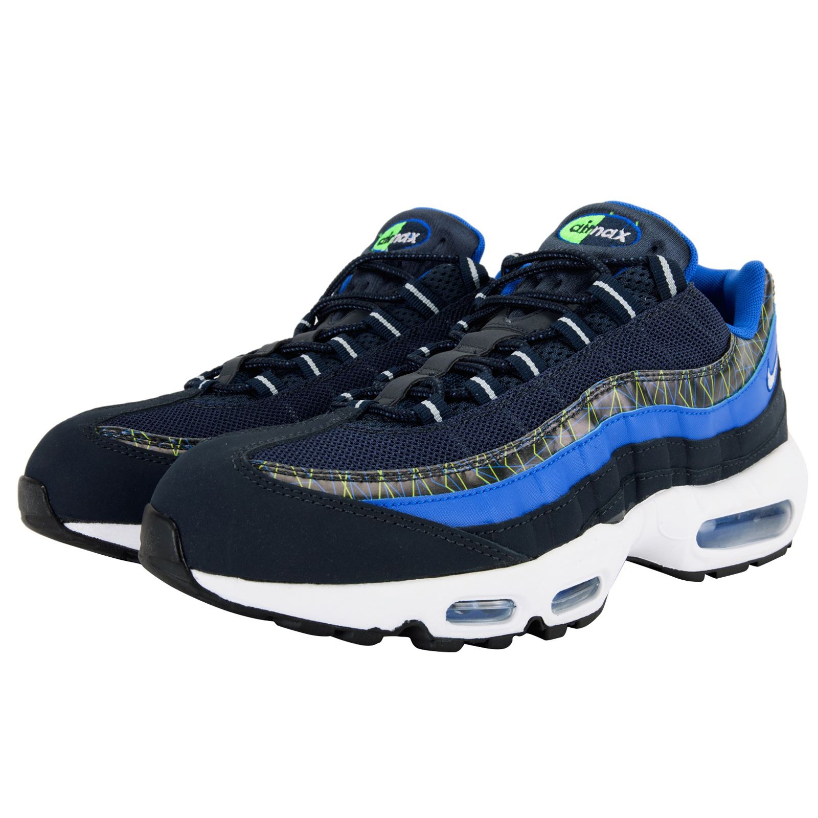 Nike Air Max 95 PRM Blue Black Mens Trainers 41 EU Nike Air Max 95 PRM Blue Black Mens Trainers 41 EU