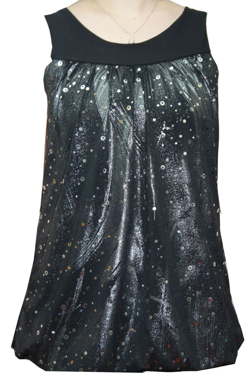 plus size bubble hem vest tops