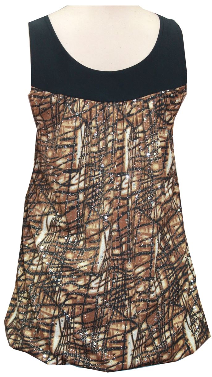 plus size bubble hem vest tops