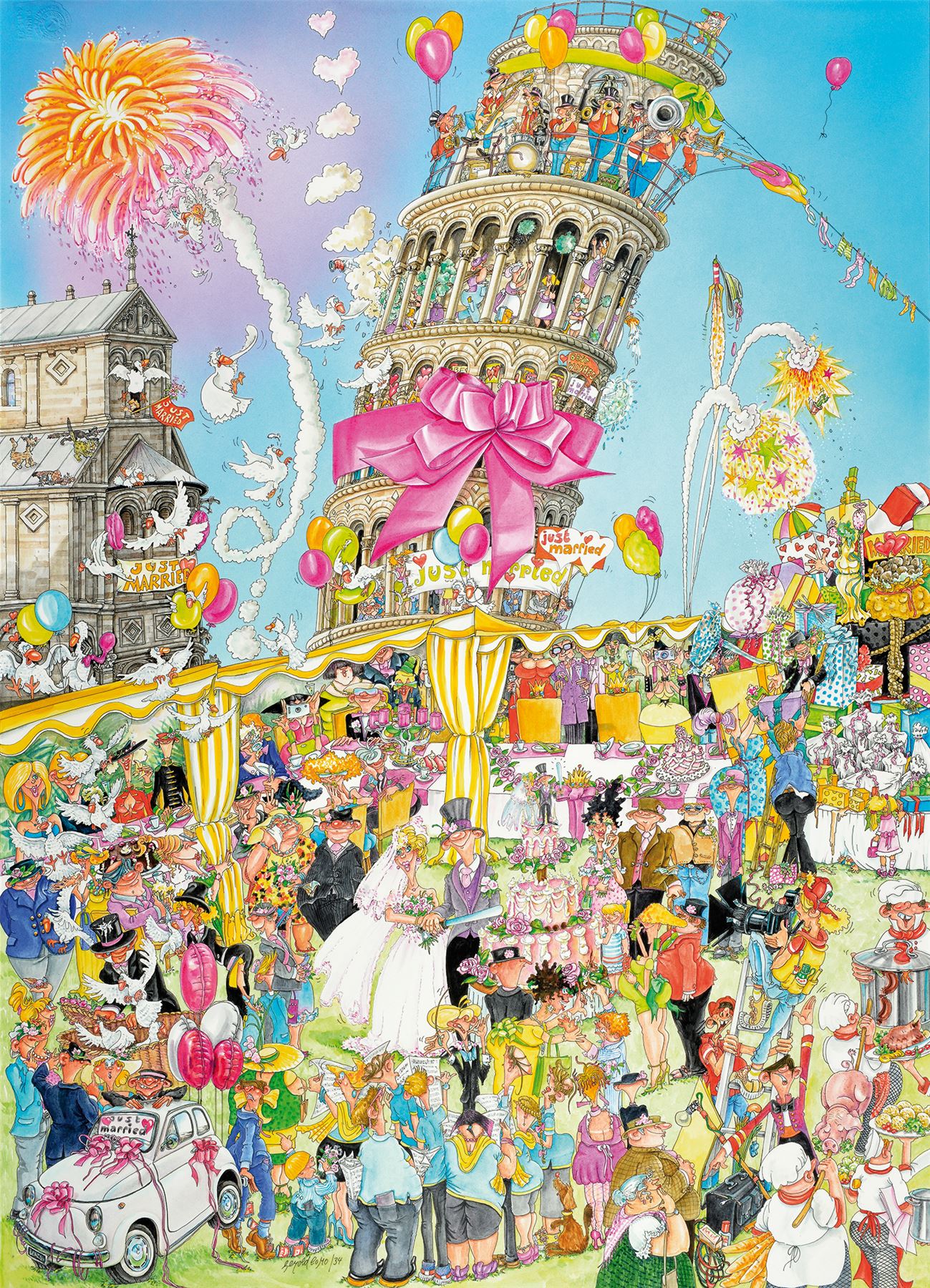 King Comic Collection Pisa 1000 Piece Jigsaw Puzzle eBay