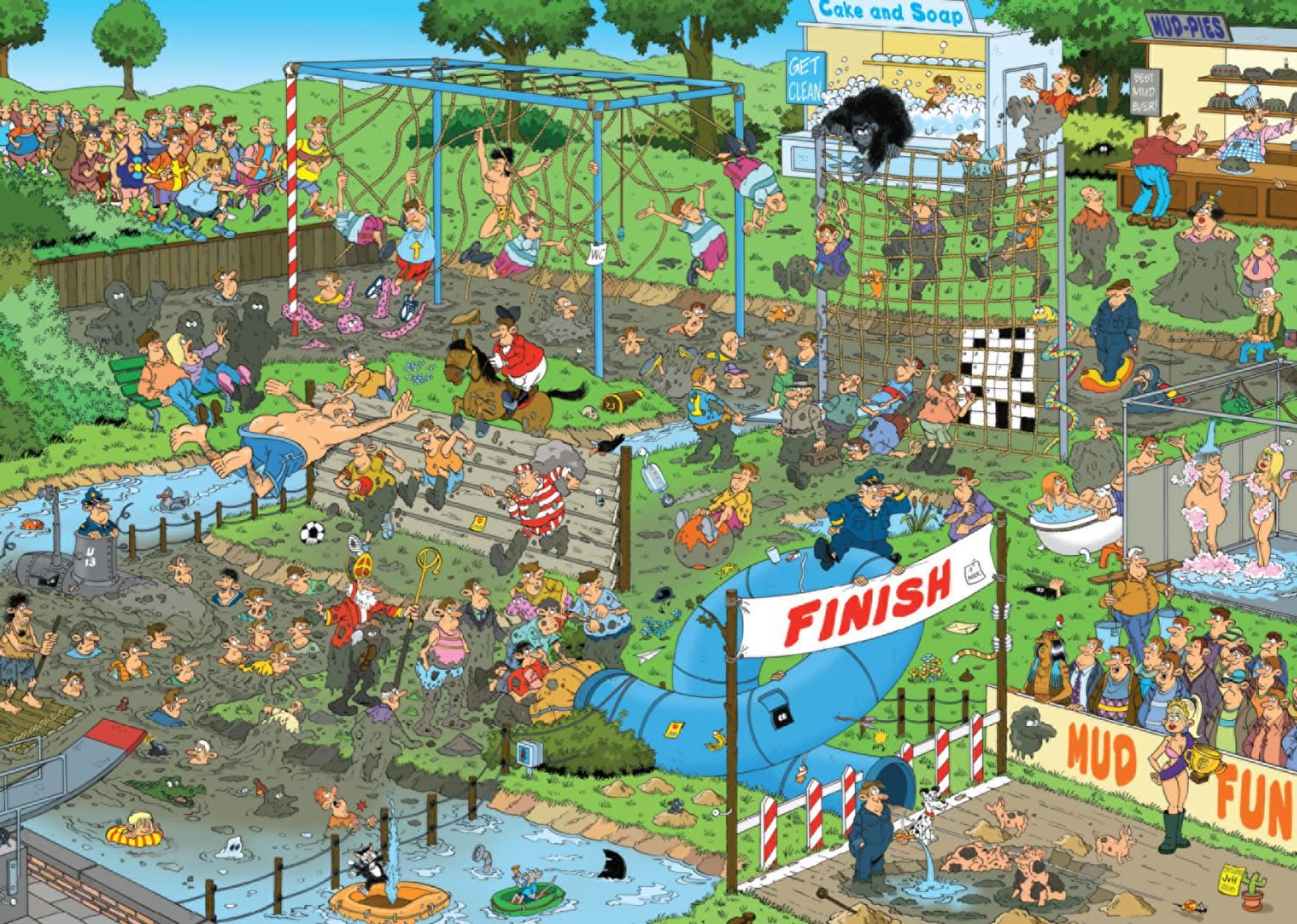 Jan van Haasteren Mudracers 1000 Piece jigsaw Puzzle eBay